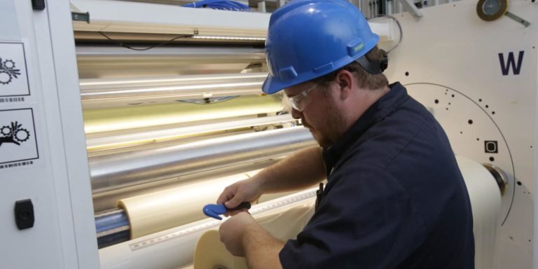 MonoSol Employee AquaFilm® Roll on winder